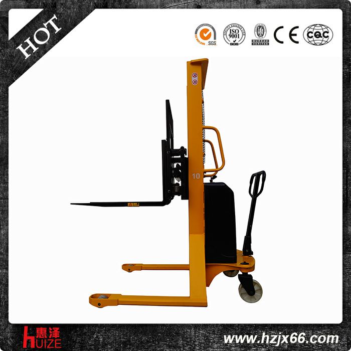 半電動(dòng)堆高車(chē)(貨叉側移式)